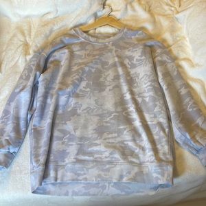 Lululemon Perfectly Oversized Crew white camo
